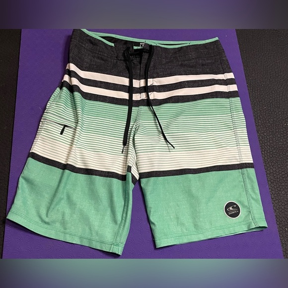 Rip‎ Curl Men's Green and Black Swim board Shorts size 31 - Picture 1 of 9